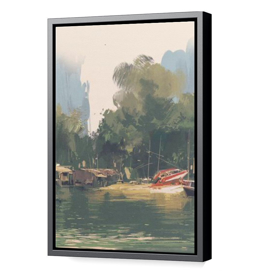 Thumbnail for Canvas - Black Floating Frame