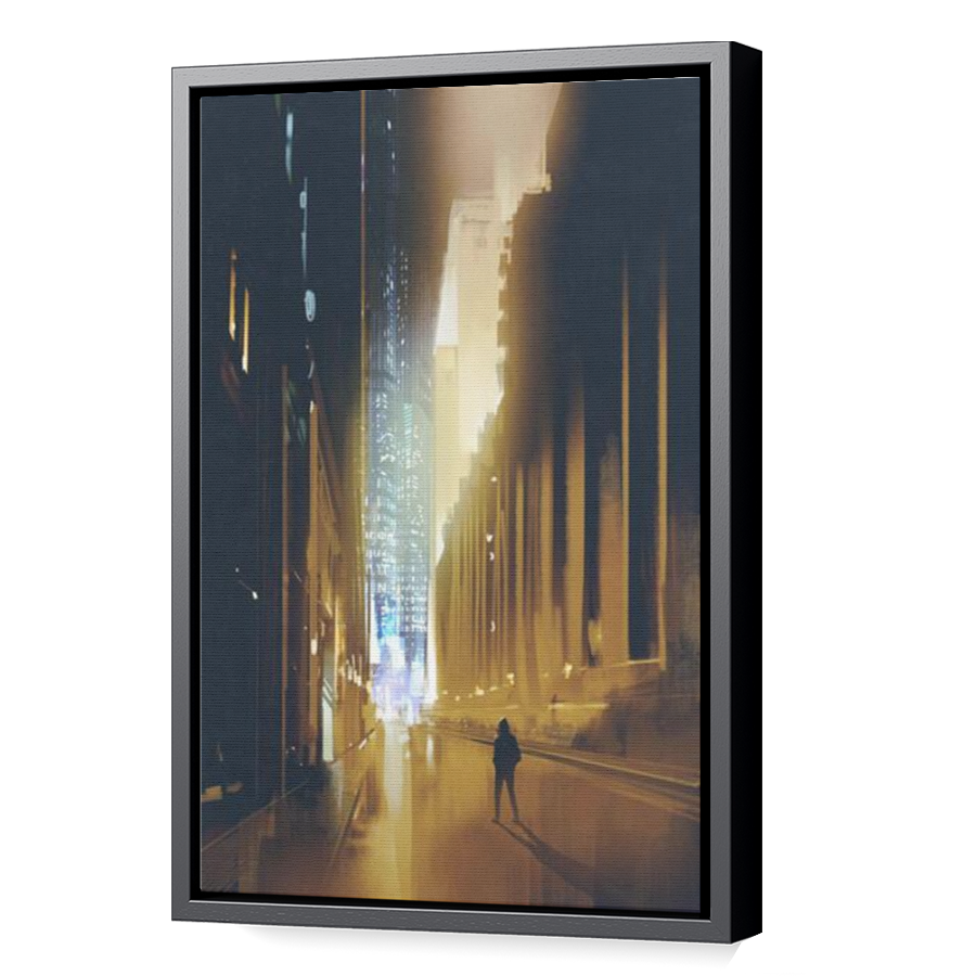 Thumbnail for Canvas - Black Floating Frame