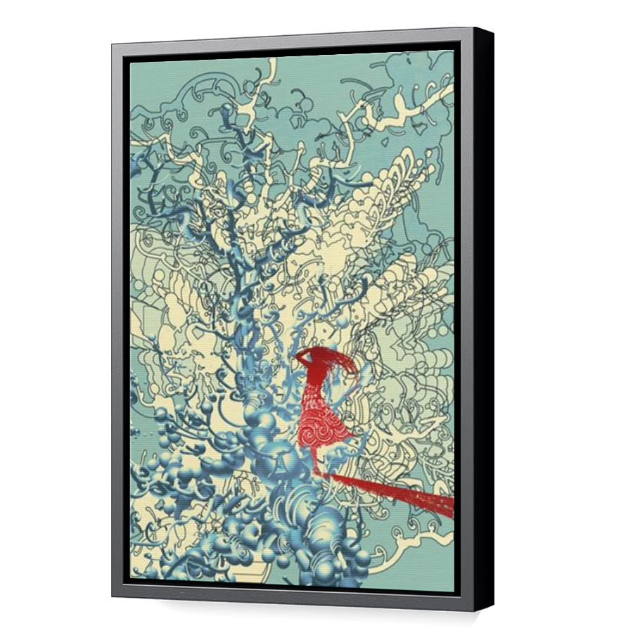 Thumbnail for Canvas - Black Floating Frame