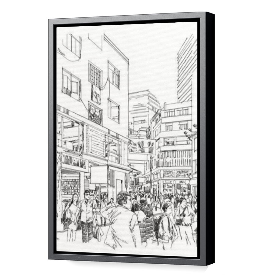 Thumbnail for Canvas - Black Floating Frame