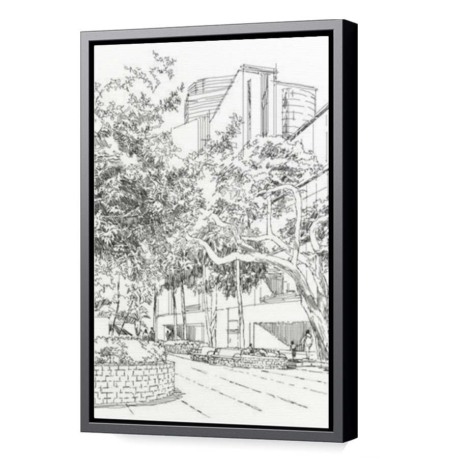 Thumbnail for Canvas - Black Floating Frame