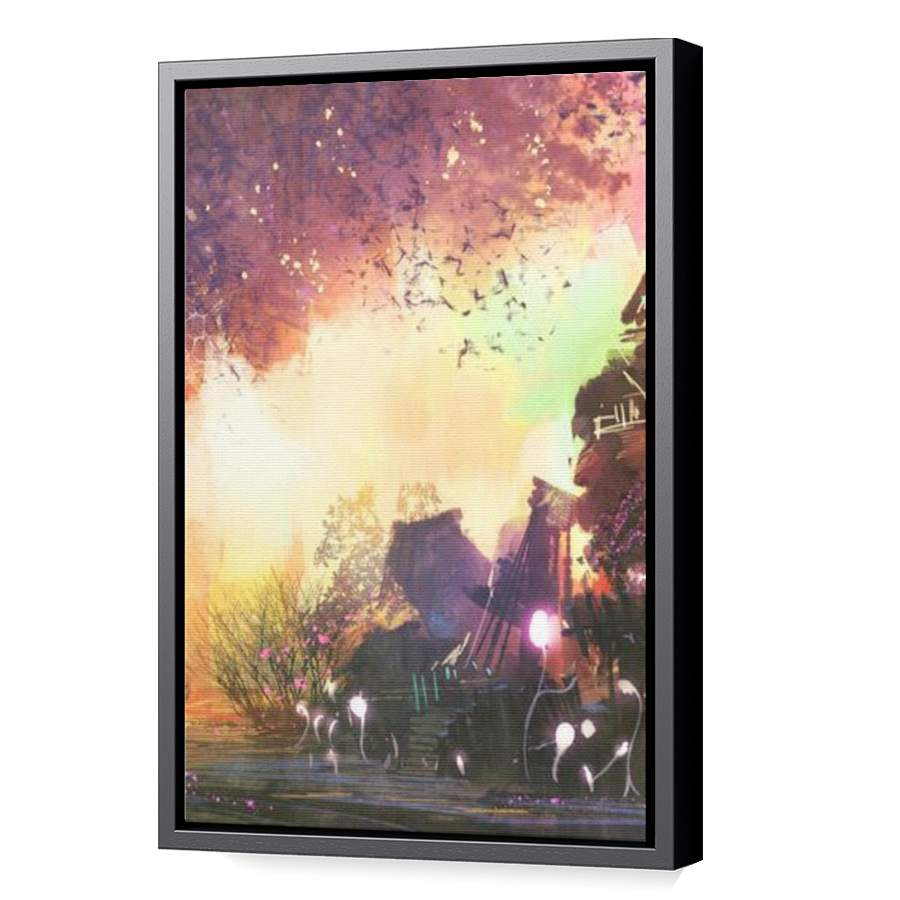 Thumbnail for Canvas - Black Floating Frame