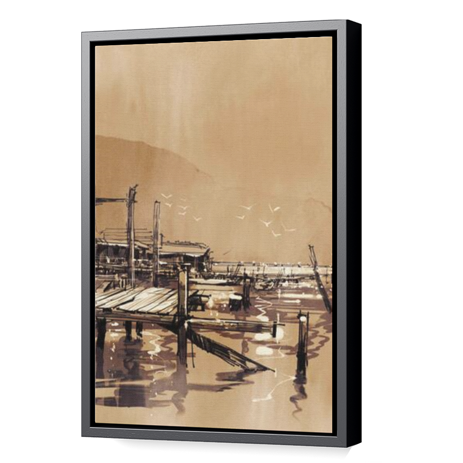 Thumbnail for Canvas - Black Floating Frame