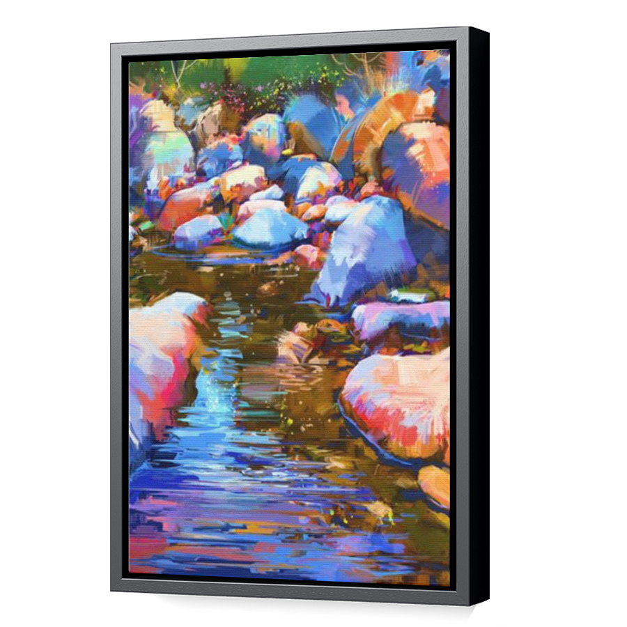 Thumbnail for Canvas - Black Floating Frame