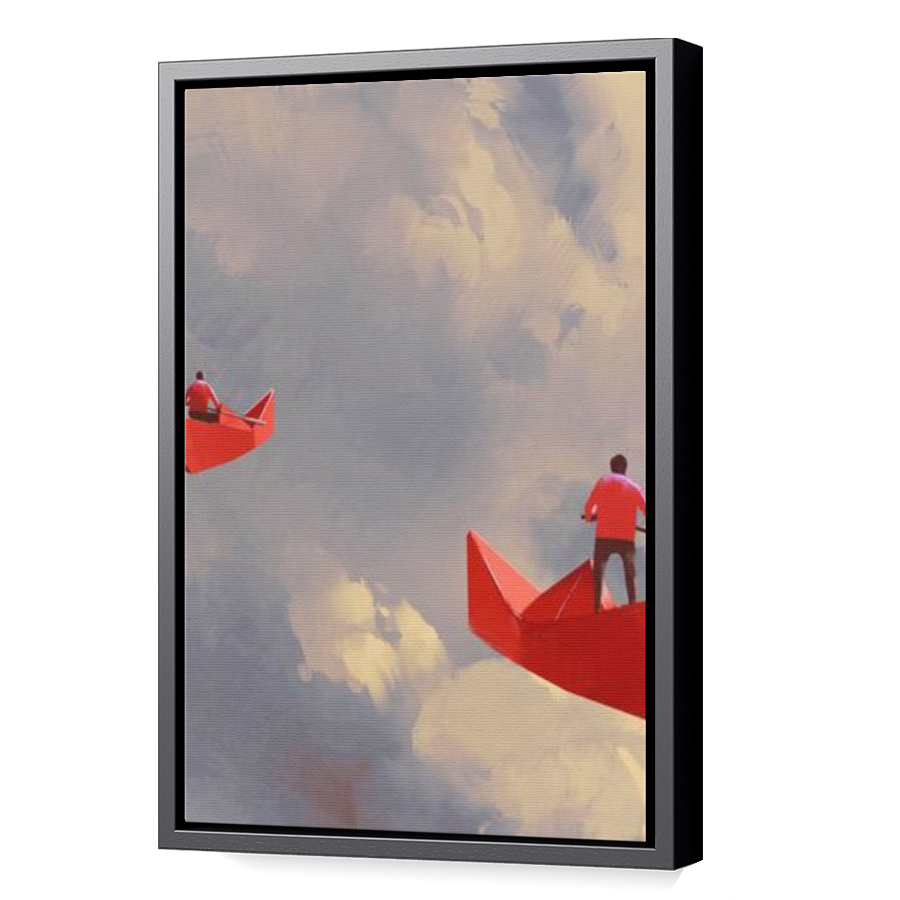 Thumbnail for Canvas - Black Floating Frame