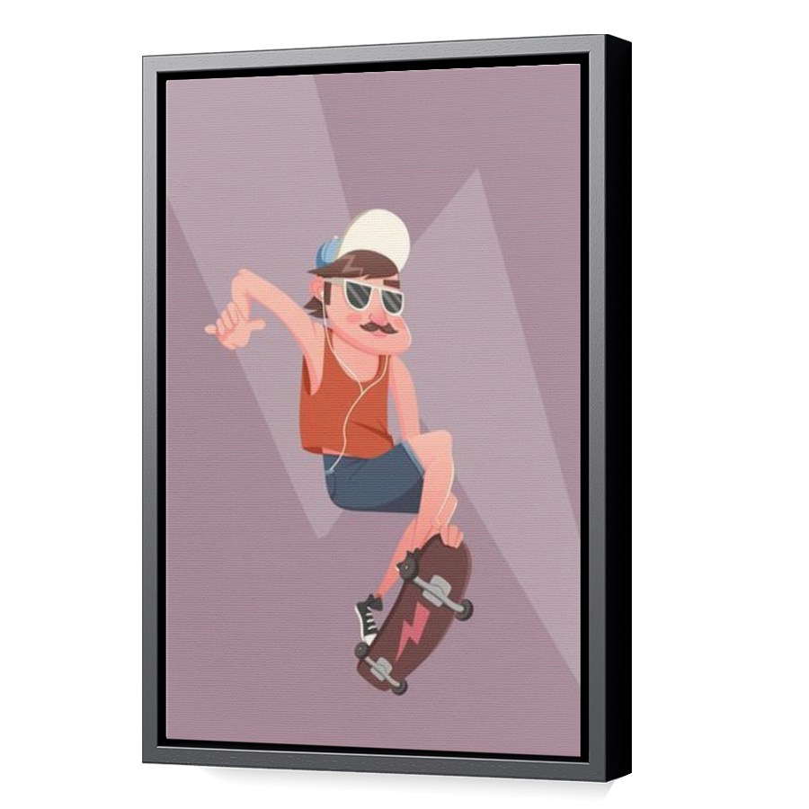 Thumbnail for Canvas - Black Floating Frame