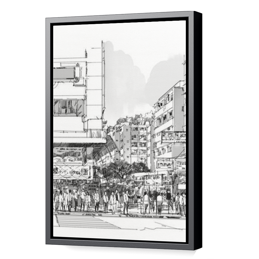 Thumbnail for Canvas - Black Floating Frame