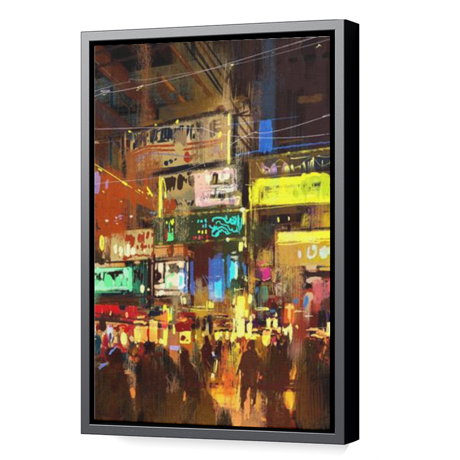 Thumbnail for Canvas - Black Floating Frame