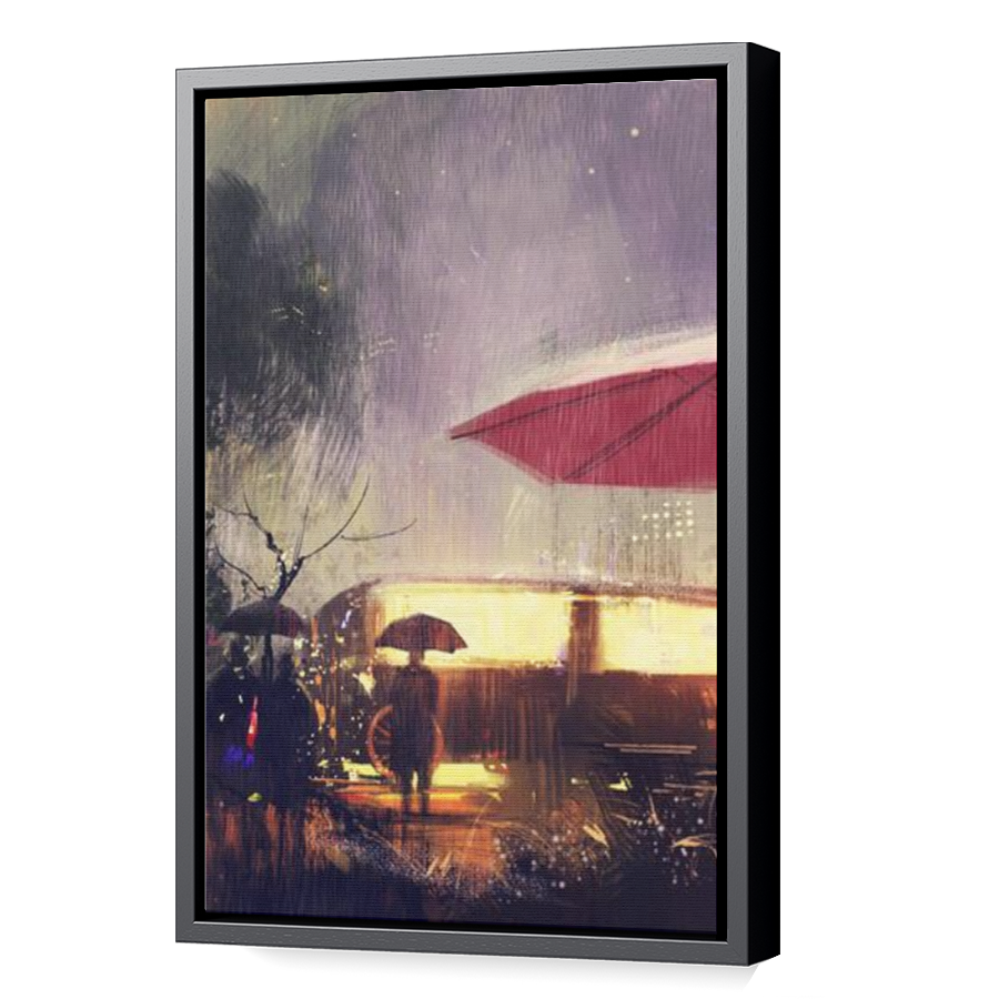 Thumbnail for Canvas - Black Floating Frame