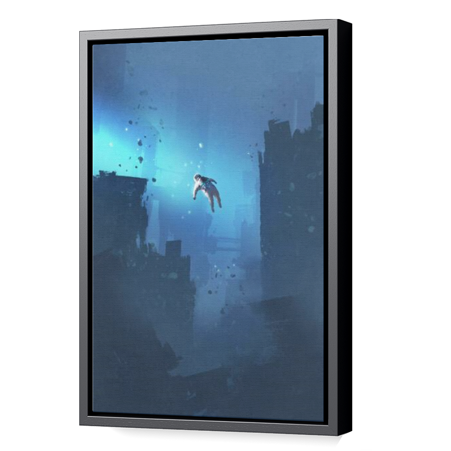 Thumbnail for Canvas - Black Floating Frame