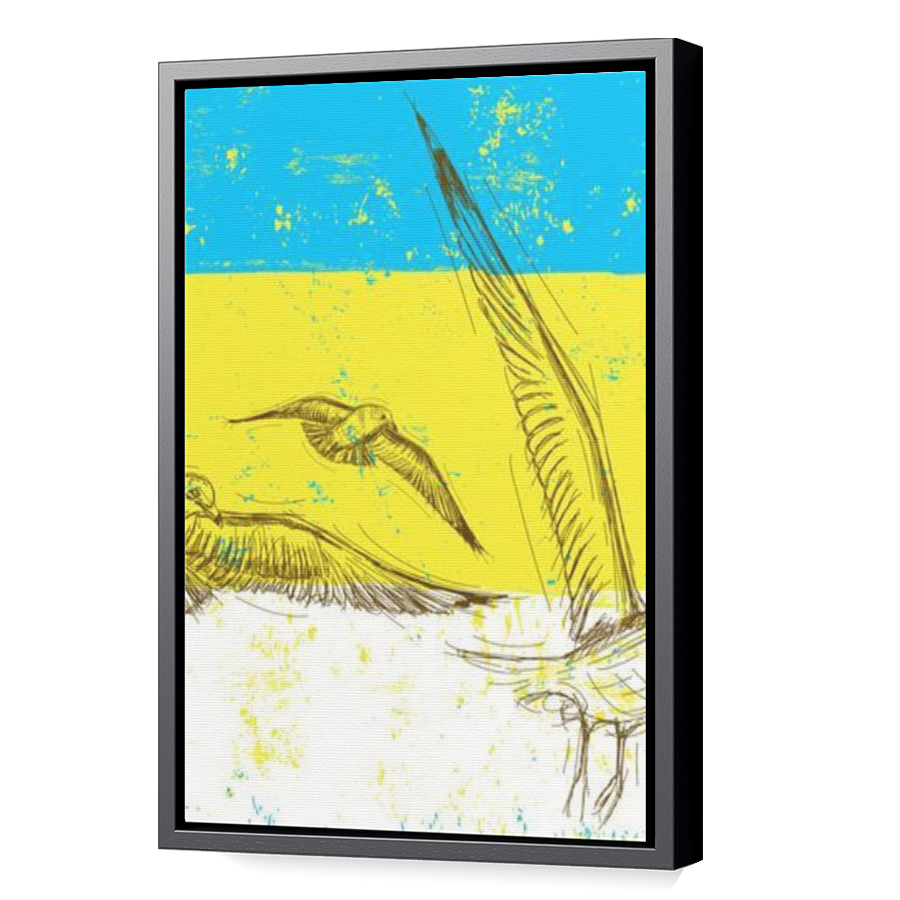 Thumbnail for Canvas - Black Floating Frame