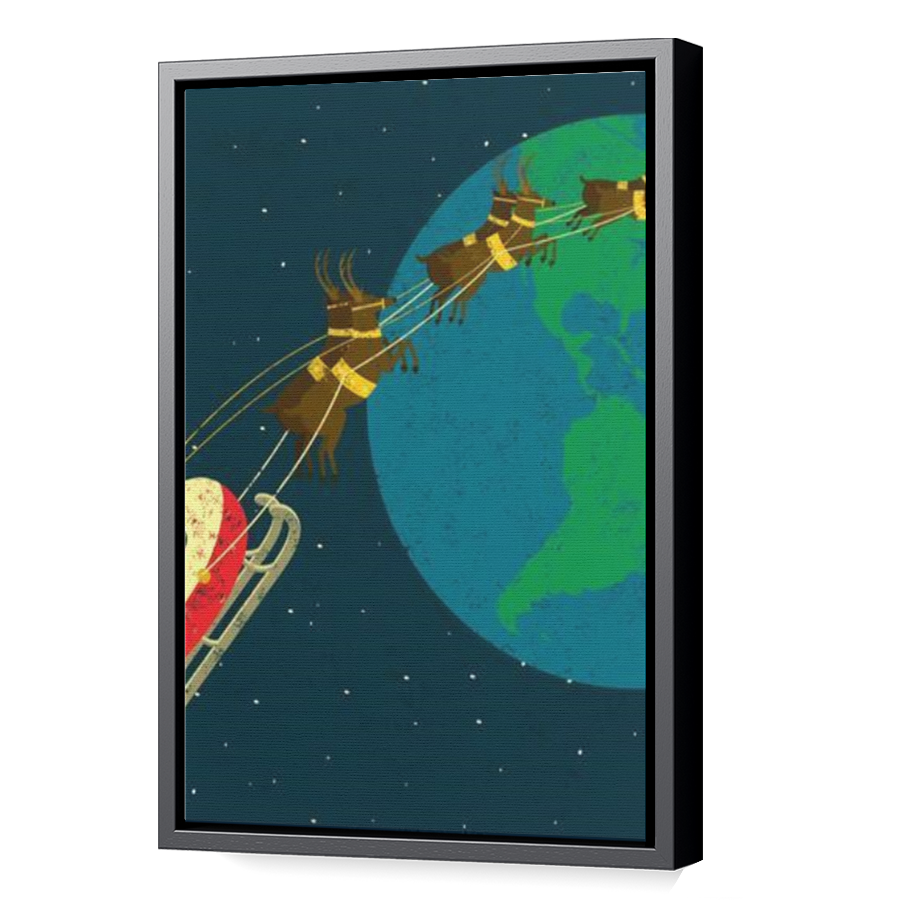Thumbnail for Canvas - Black Floating Frame
