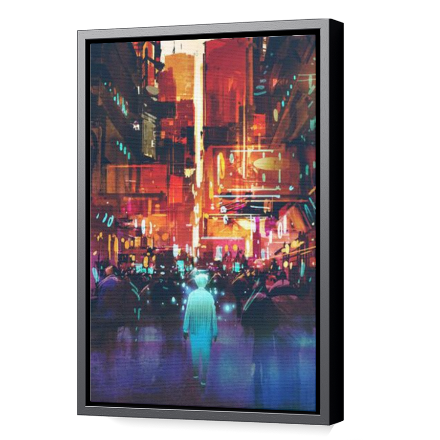 Thumbnail for Canvas - Black Floating Frame