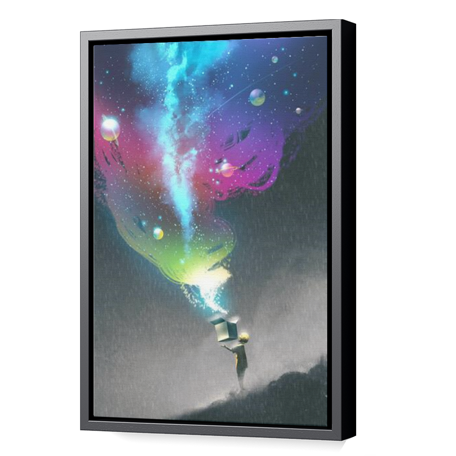 Thumbnail for Canvas - Black Floating Frame