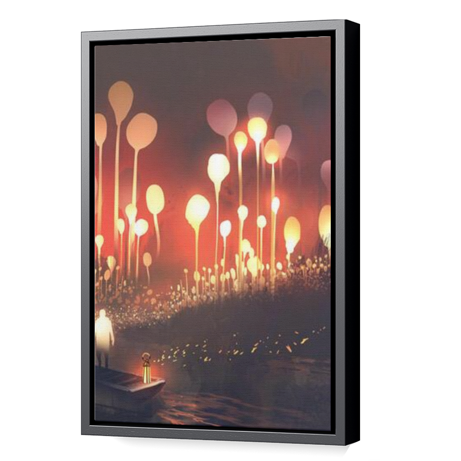 Thumbnail for Canvas - Black Floating Frame
