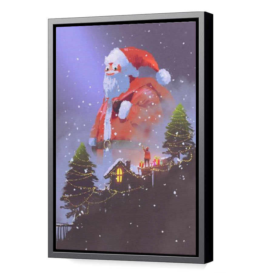 Thumbnail for Canvas - Black Floating Frame