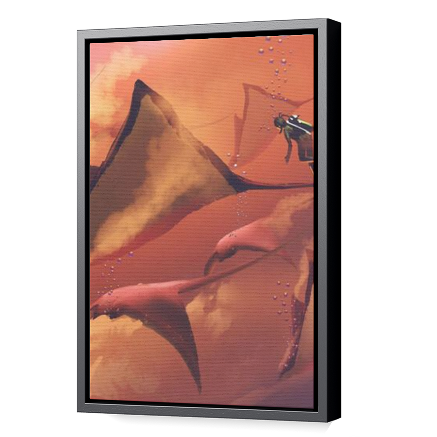 Thumbnail for Canvas - Black Floating Frame