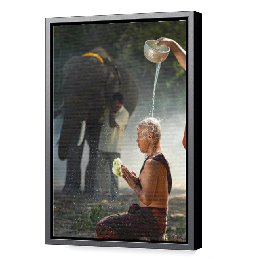 Thumbnail for Canvas - Black Floating Frame