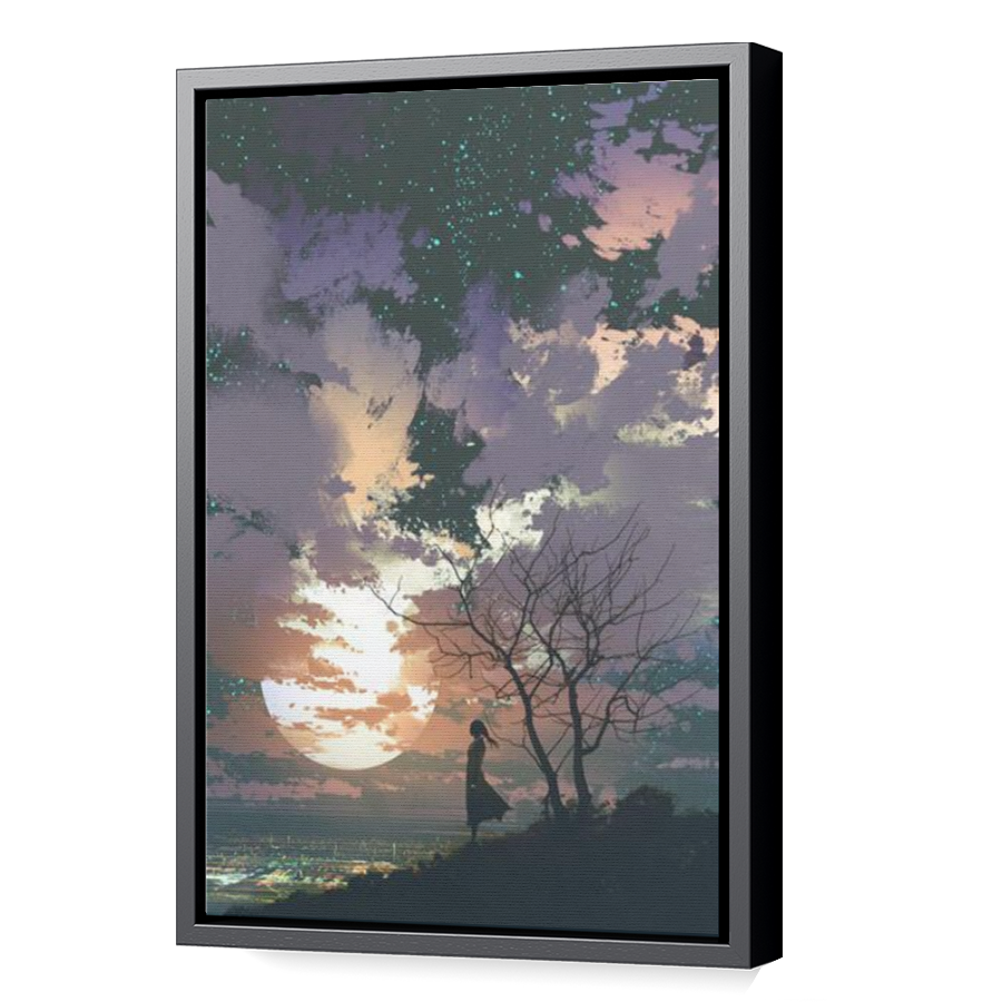 Thumbnail for Canvas - Black Floating Frame