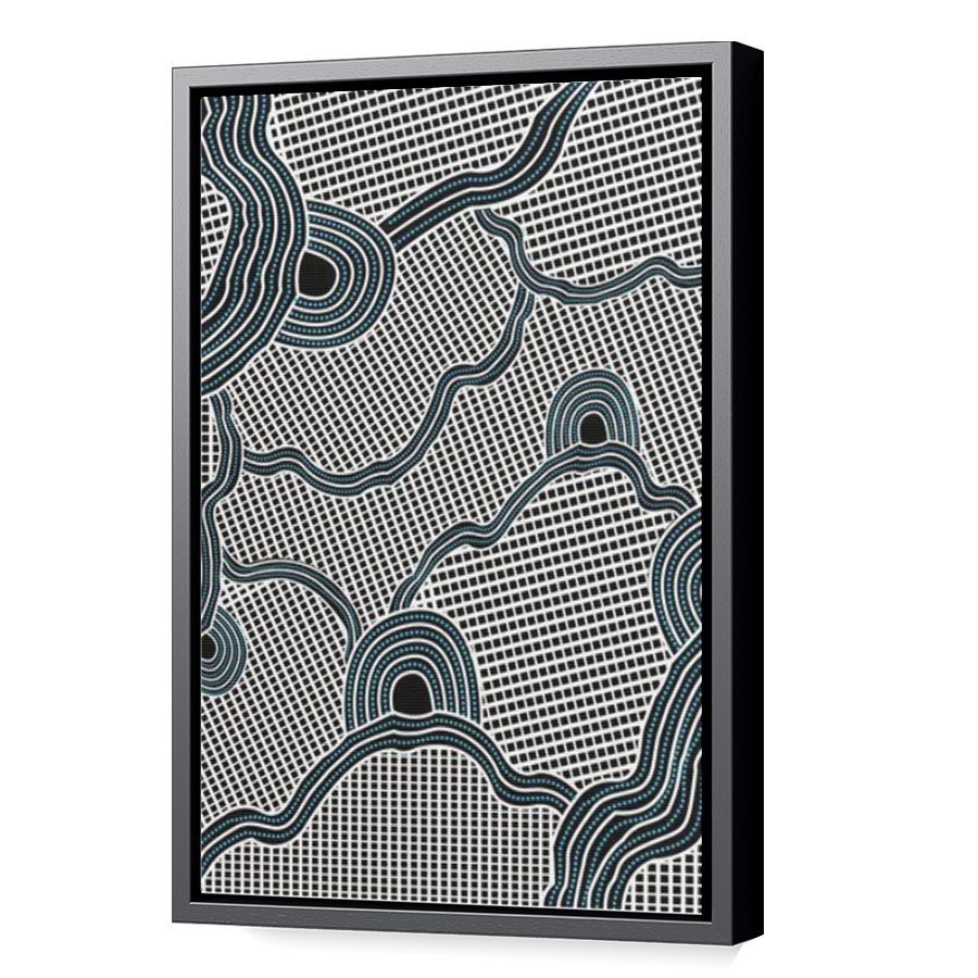 Thumbnail for Canvas - Black Floating Frame