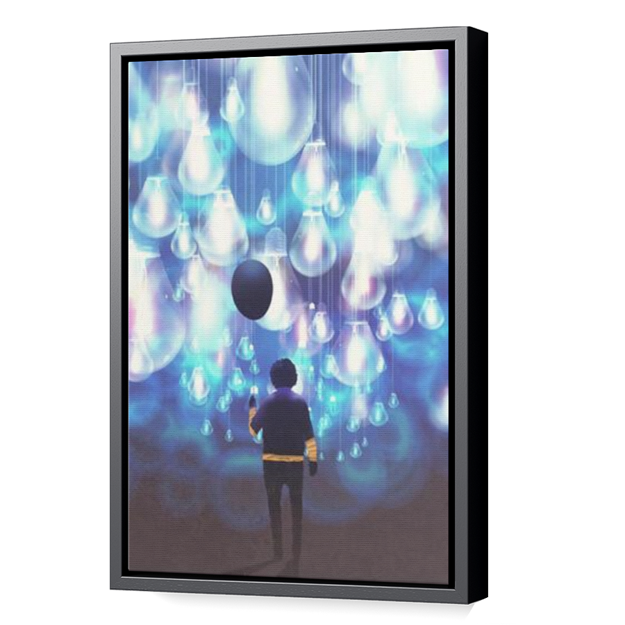 Thumbnail for Canvas - Black Floating Frame