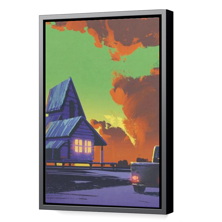 Thumbnail for Canvas - Black Floating Frame