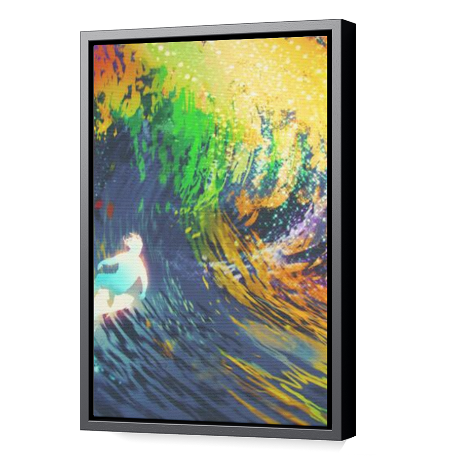 Thumbnail for Canvas - Black Floating Frame