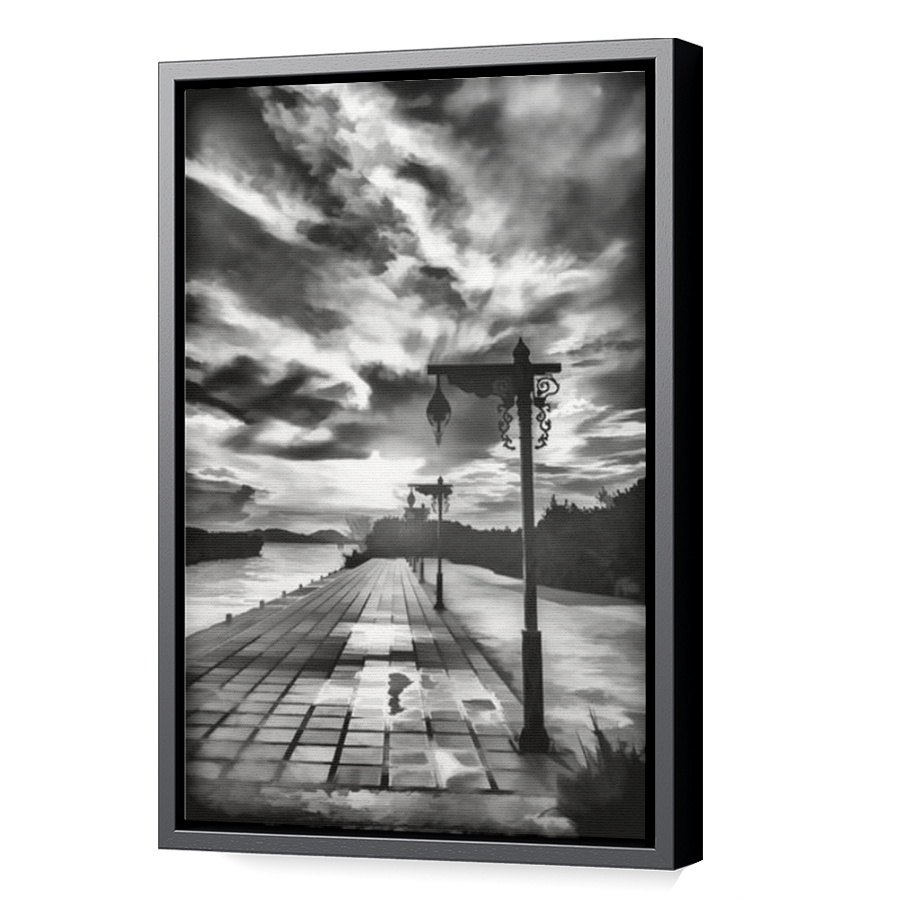 Thumbnail for Canvas - Black Floating Frame