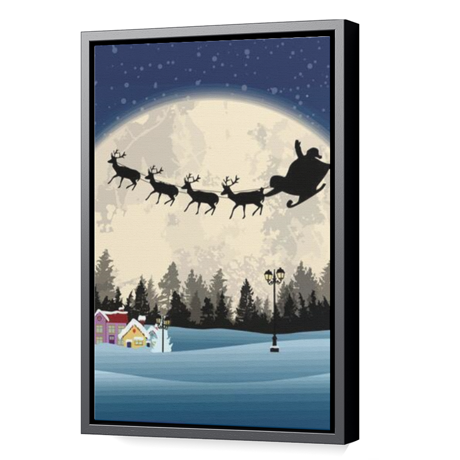 Thumbnail for Canvas - Black Floating Frame