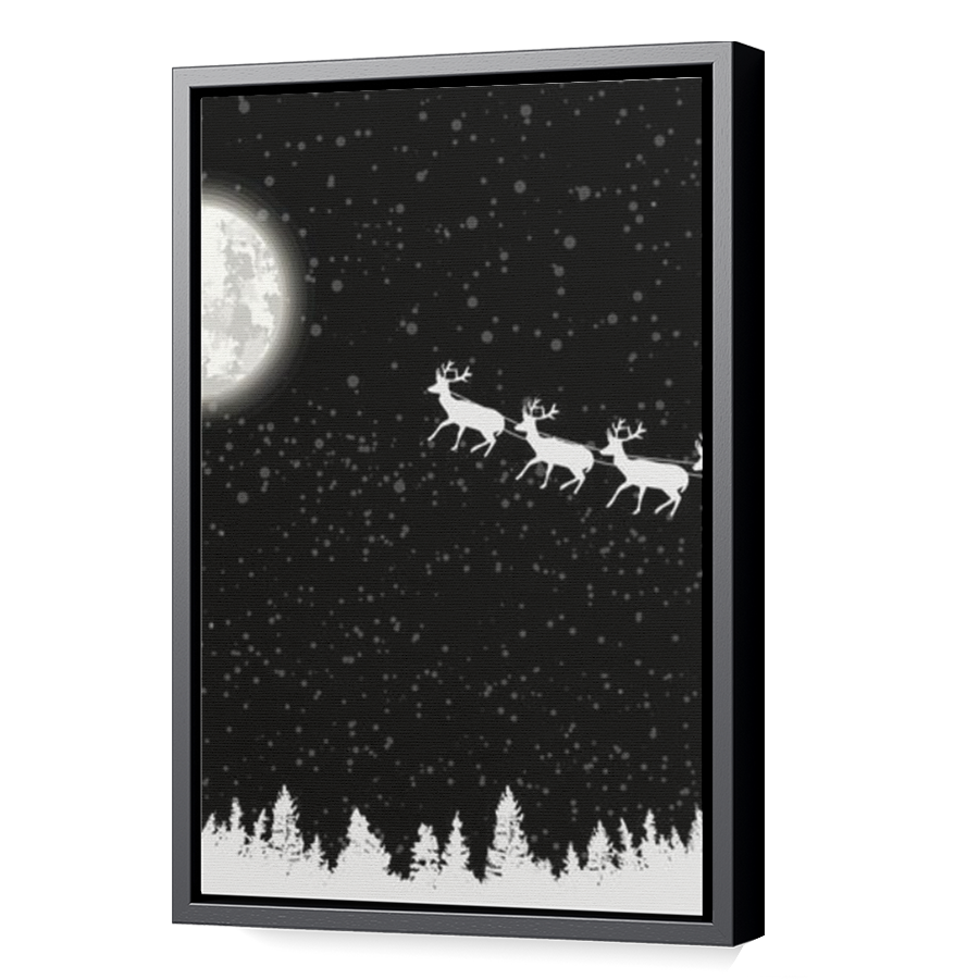 Thumbnail for Canvas - Black Floating Frame