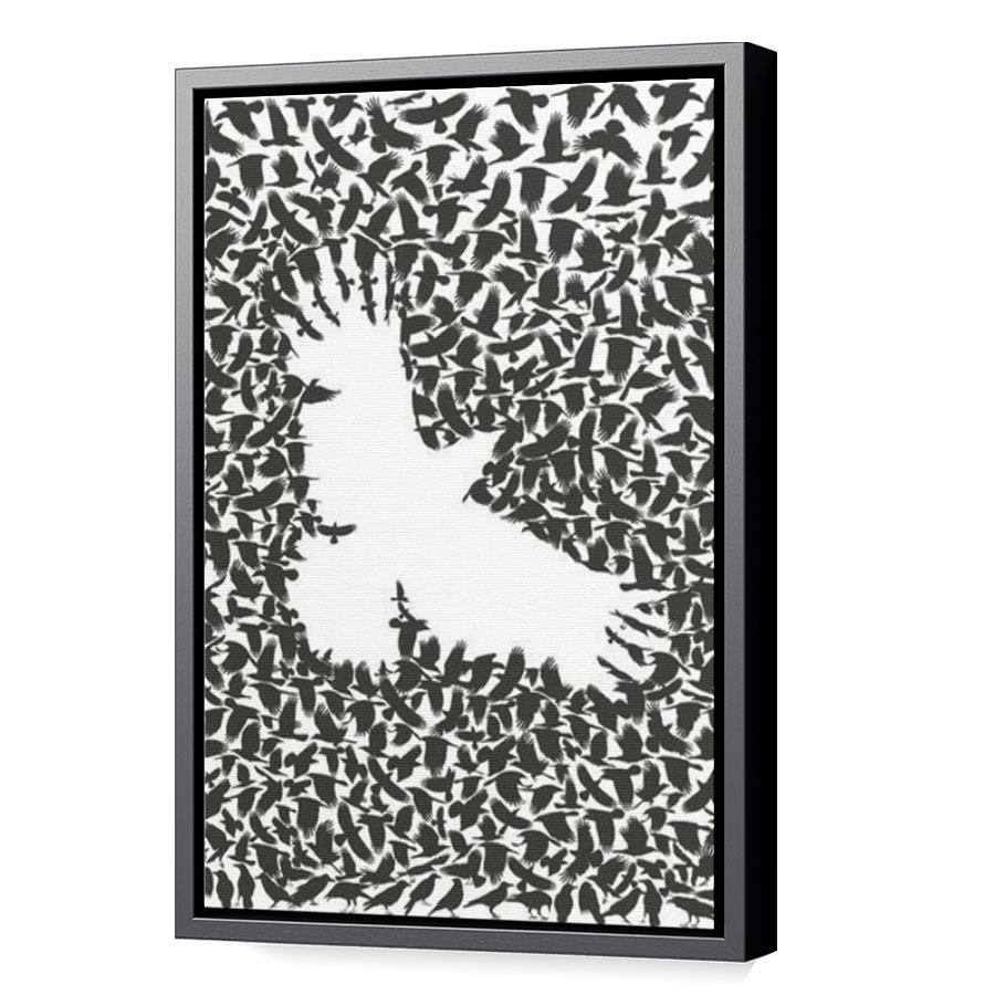 Thumbnail for Canvas - Black Floating Frame