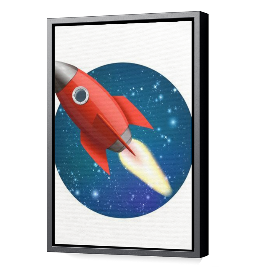 Thumbnail for Canvas - Black Floating Frame