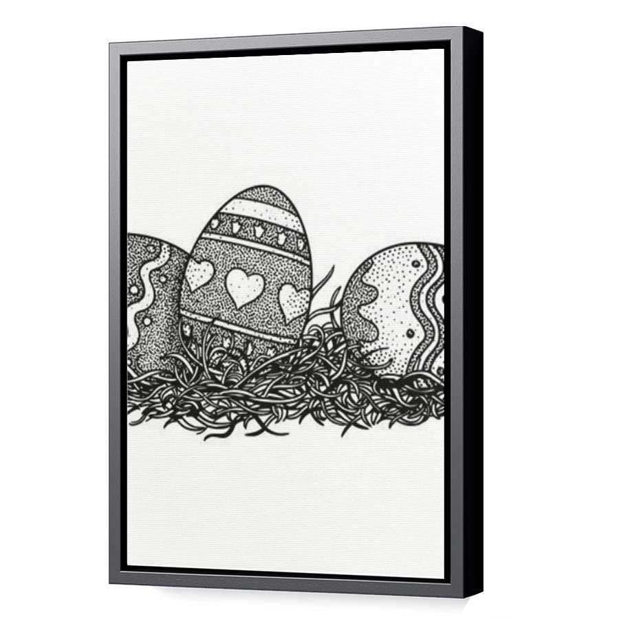 Thumbnail for Canvas - Black Floating Frame