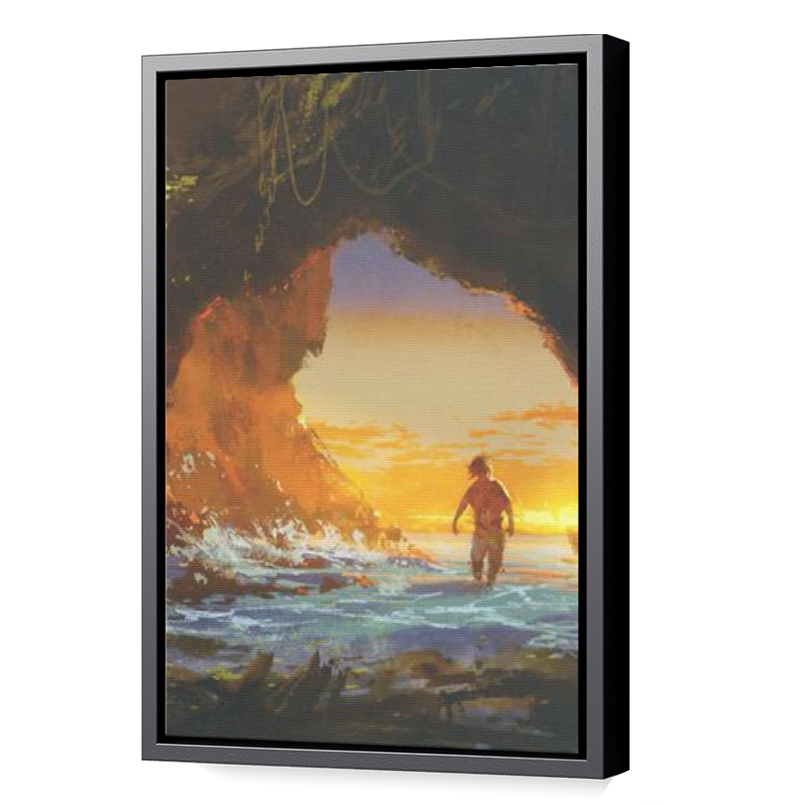 Thumbnail for Canvas - Black Floating Frame