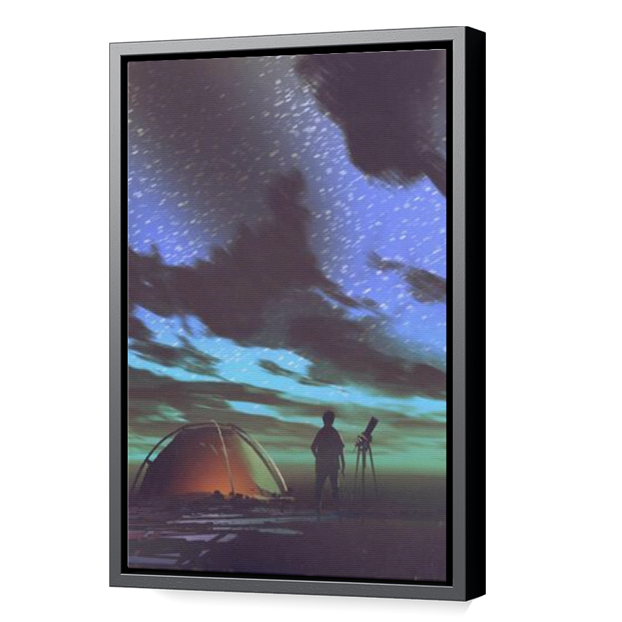Thumbnail for Canvas - Black Floating Frame