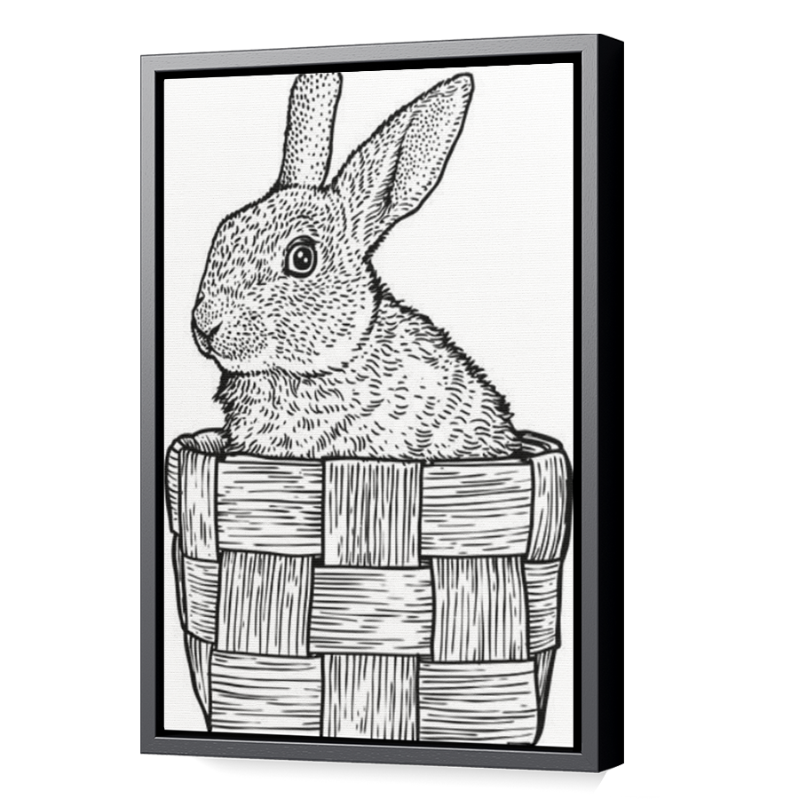 Thumbnail for Canvas - Black Floating Frame