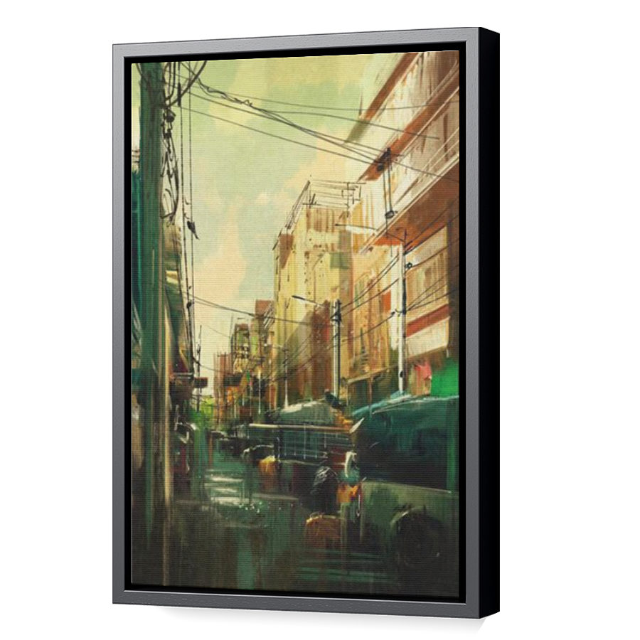 Thumbnail for Canvas - Black Floating Frame
