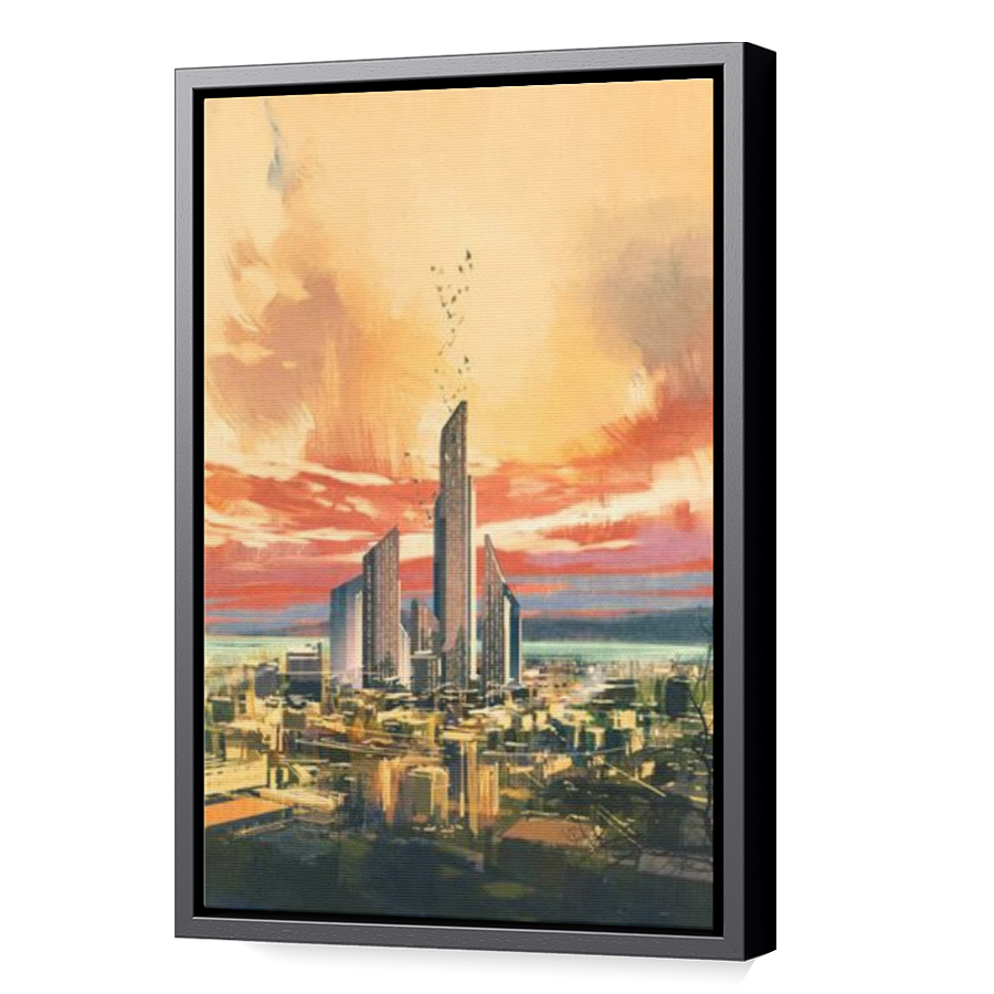 Thumbnail for Canvas - Black Floating Frame