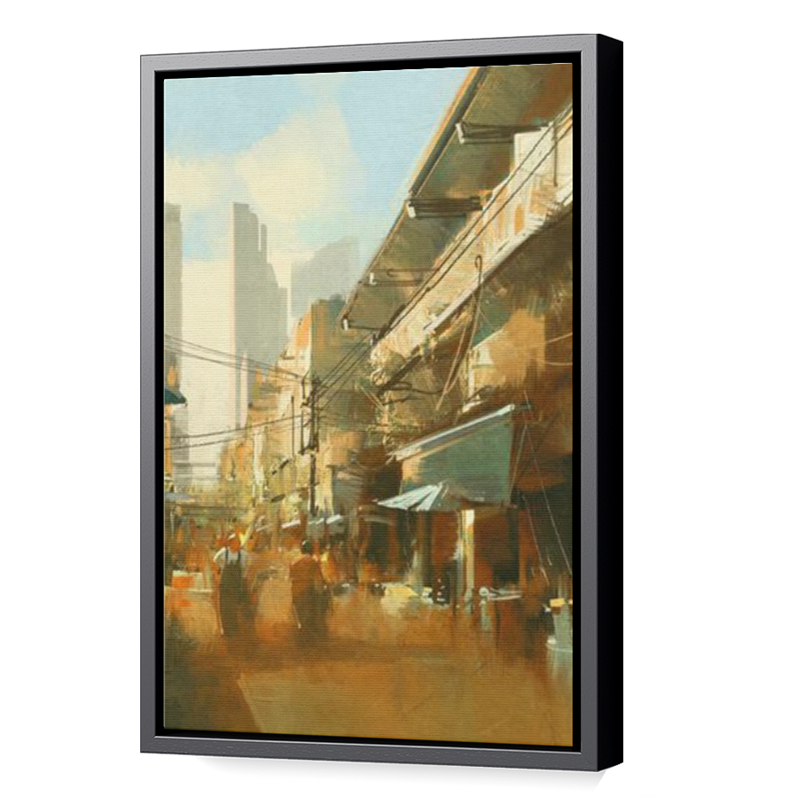 Thumbnail for Canvas - Black Floating Frame