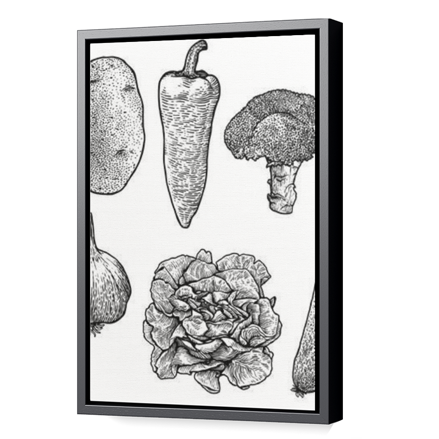 Thumbnail for Canvas - Black Floating Frame