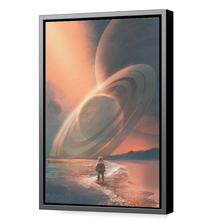 Thumbnail for Canvas - Black Floating Frame