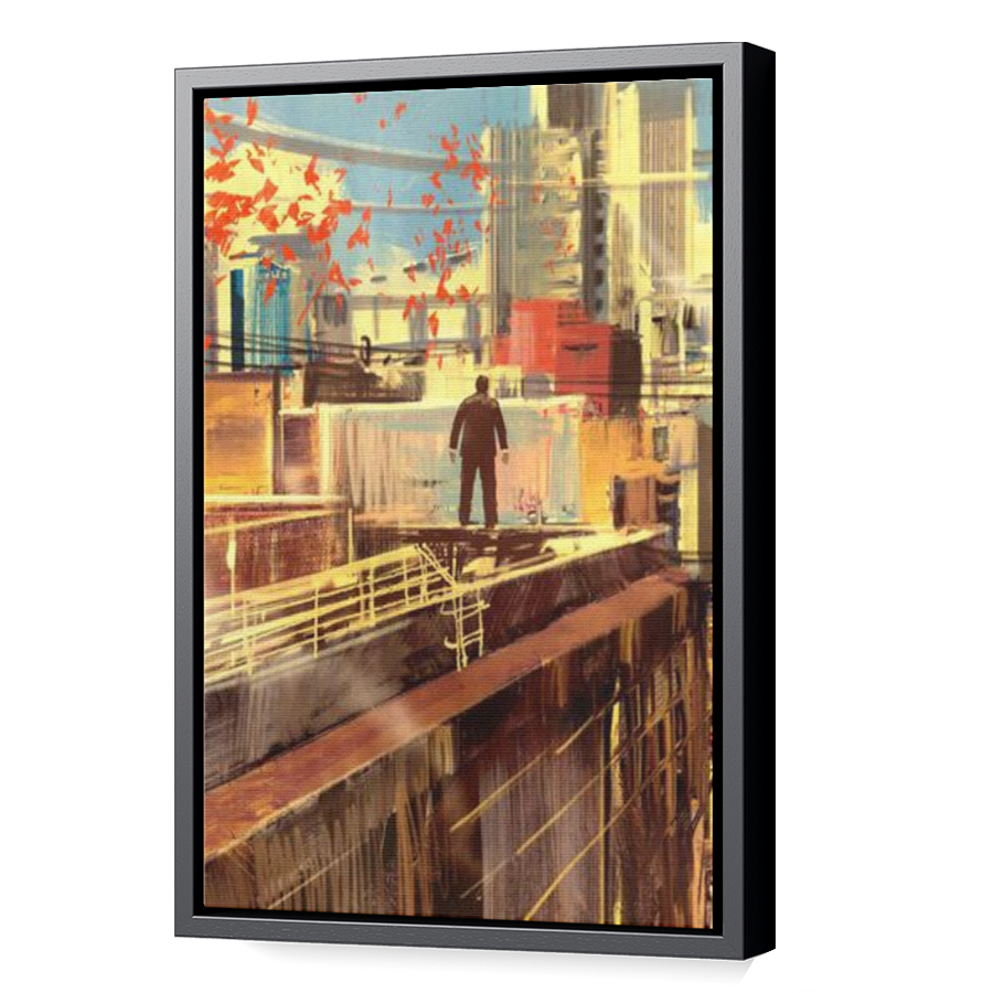 Thumbnail for Canvas - Black Floating Frame