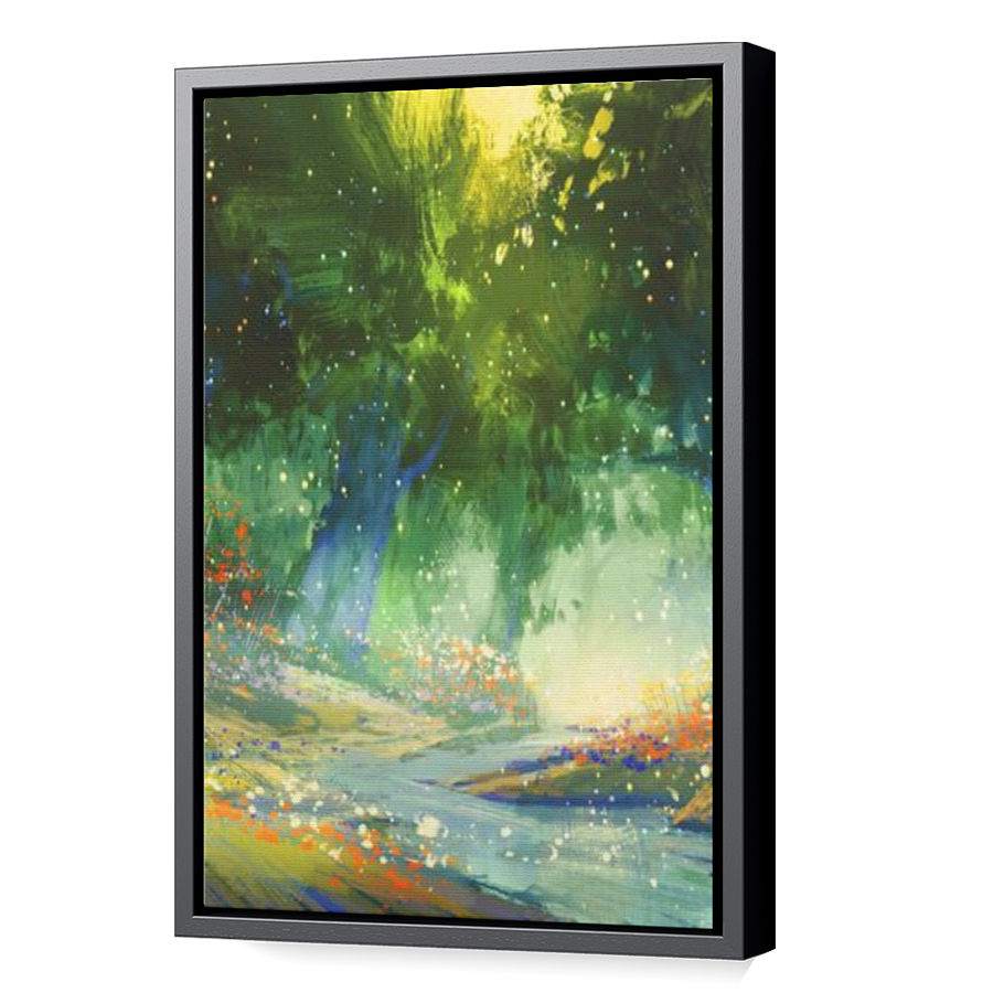 Thumbnail for Canvas - Black Floating Frame