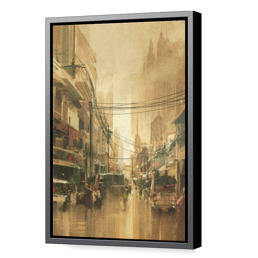 Thumbnail for Canvas - Black Floating Frame