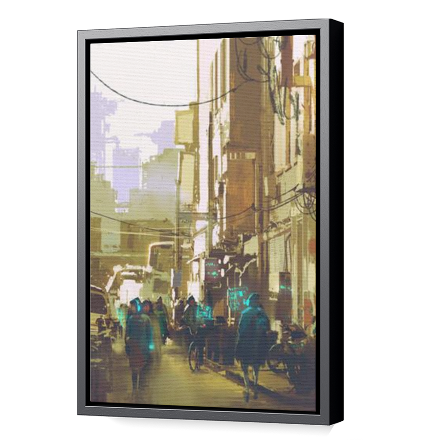 Thumbnail for Canvas - Black Floating Frame