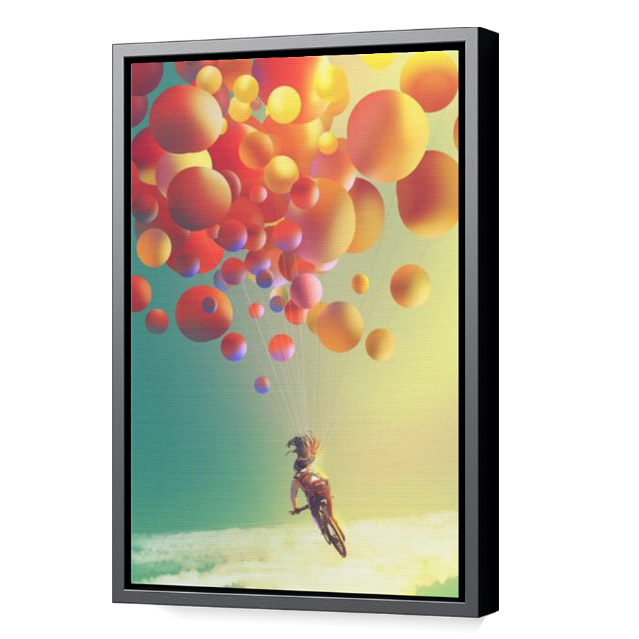 Thumbnail for Canvas - Black Floating Frame