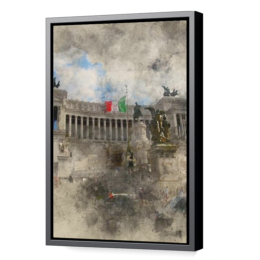 Thumbnail for Canvas - Black Floating Frame