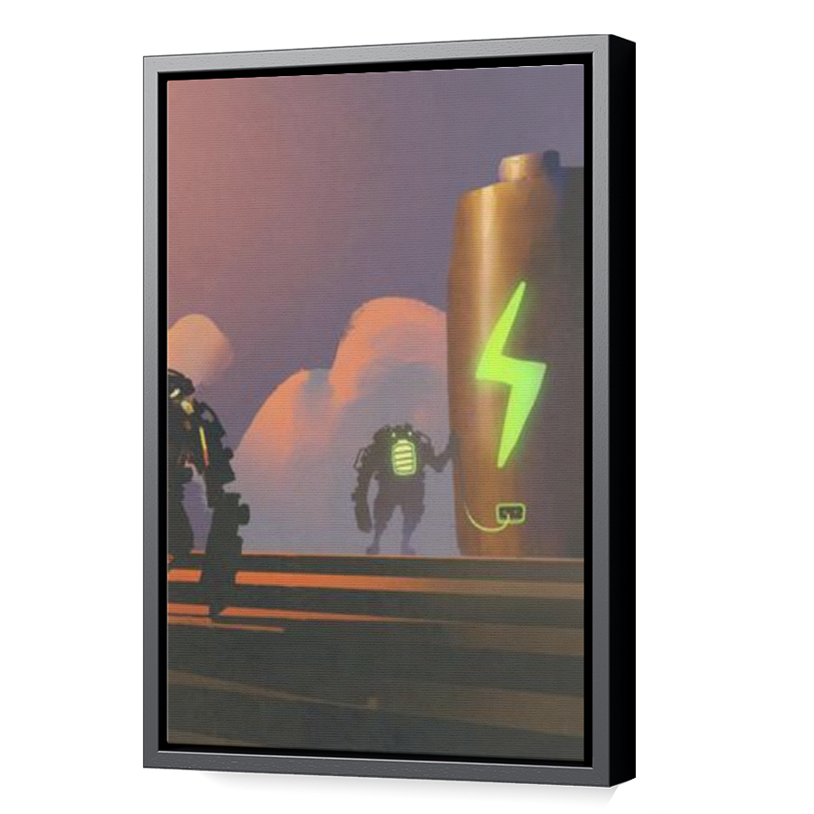 Thumbnail for Canvas - Black Floating Frame