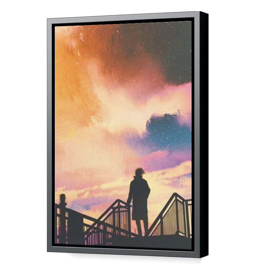 Thumbnail for Canvas - Black Floating Frame