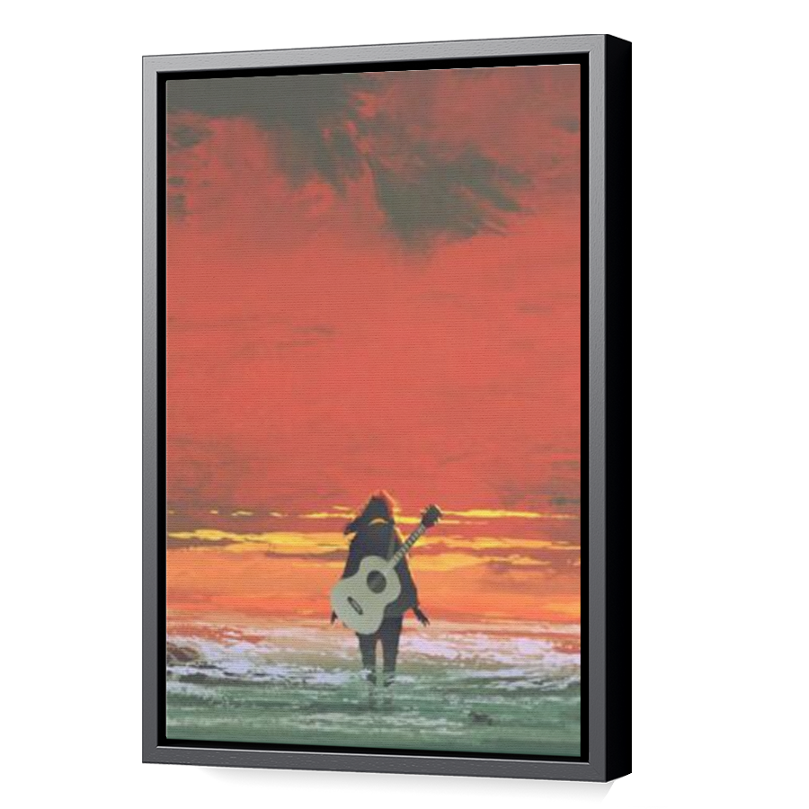 Thumbnail for Canvas - Black Floating Frame